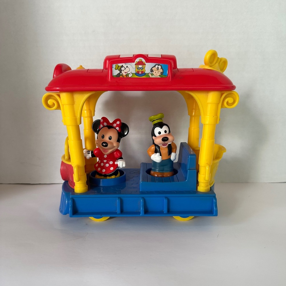 Fisher-Price Little People Disney Jolly Trolley BGC45 Goofy Minnie 2014